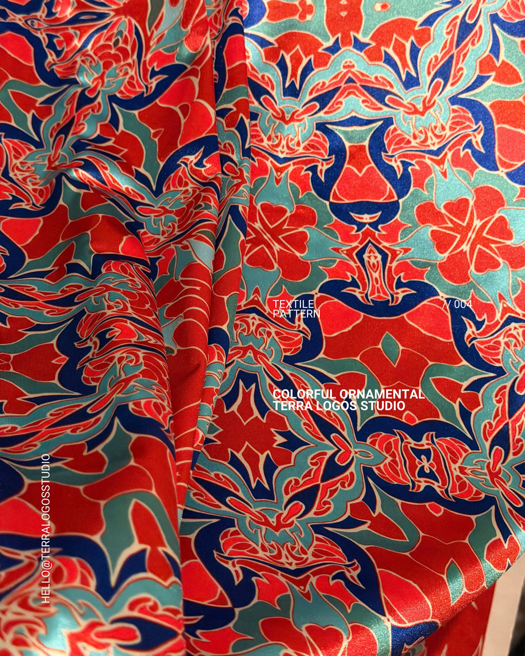 High-resolution digital ornamental pattern with intricate hand-drawn details, available for professional textile printing and creative projects.