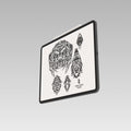 Contemporary ornamental line tattoo