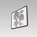 Terra Logos original tattoo design on skin